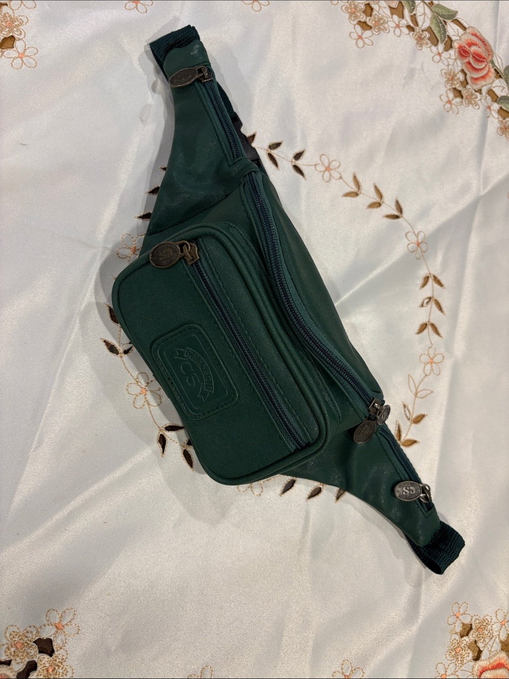 Dark Green Men's Waist Pack Belt Bag